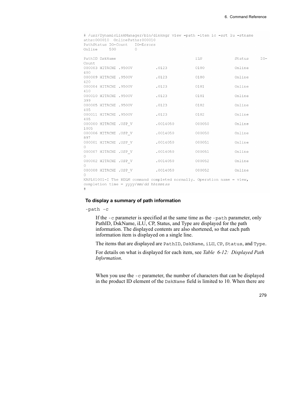 HP Hitachi Dynamic Link Manager Software User Manual | Page 301 / 510