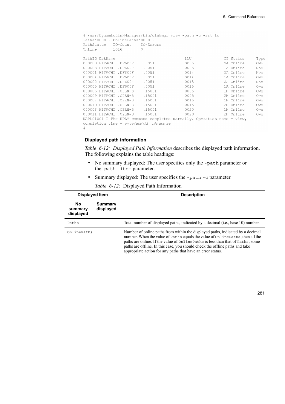 HP Hitachi Dynamic Link Manager Software User Manual | Page 303 / 510