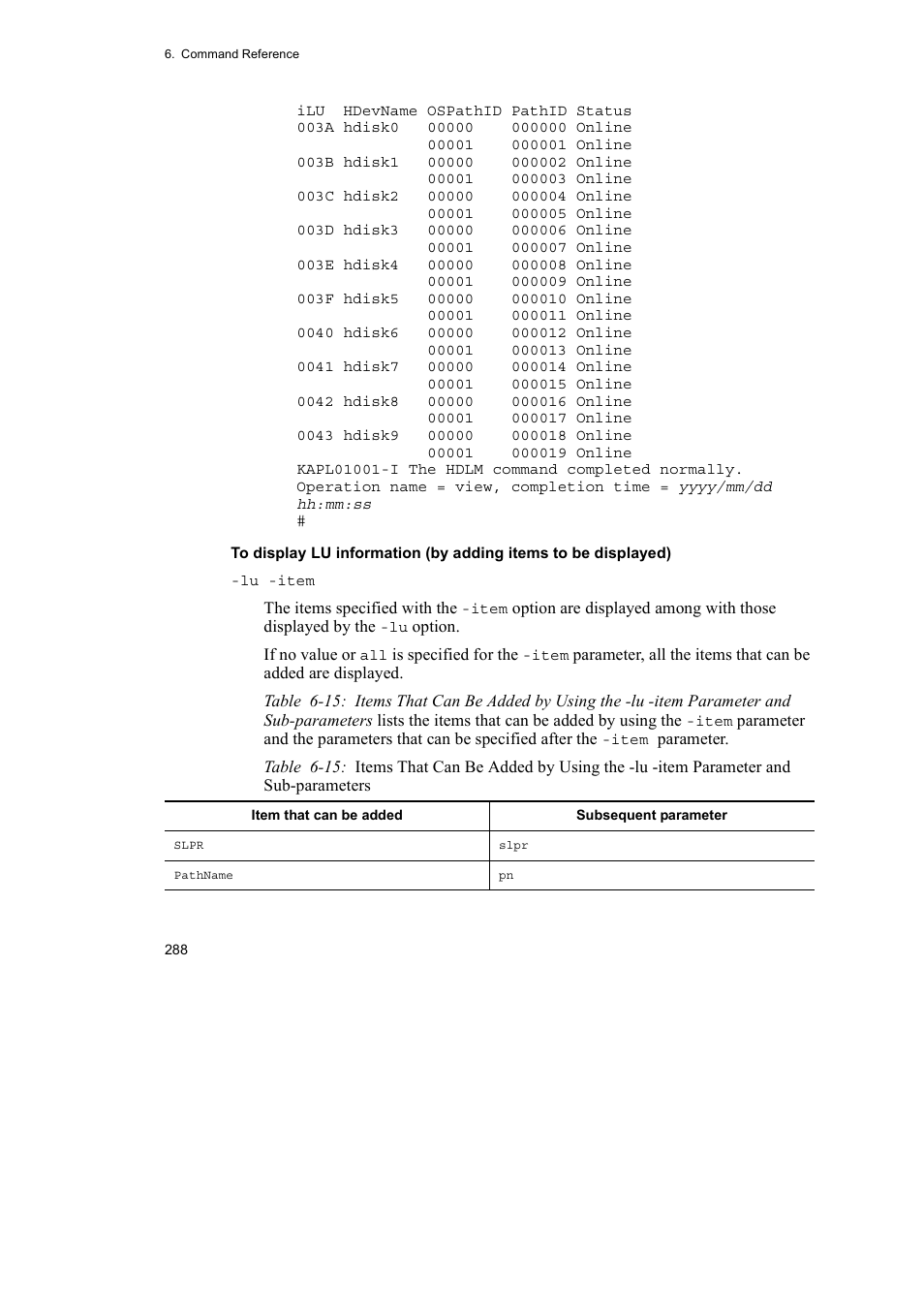 HP Hitachi Dynamic Link Manager Software User Manual | Page 310 / 510