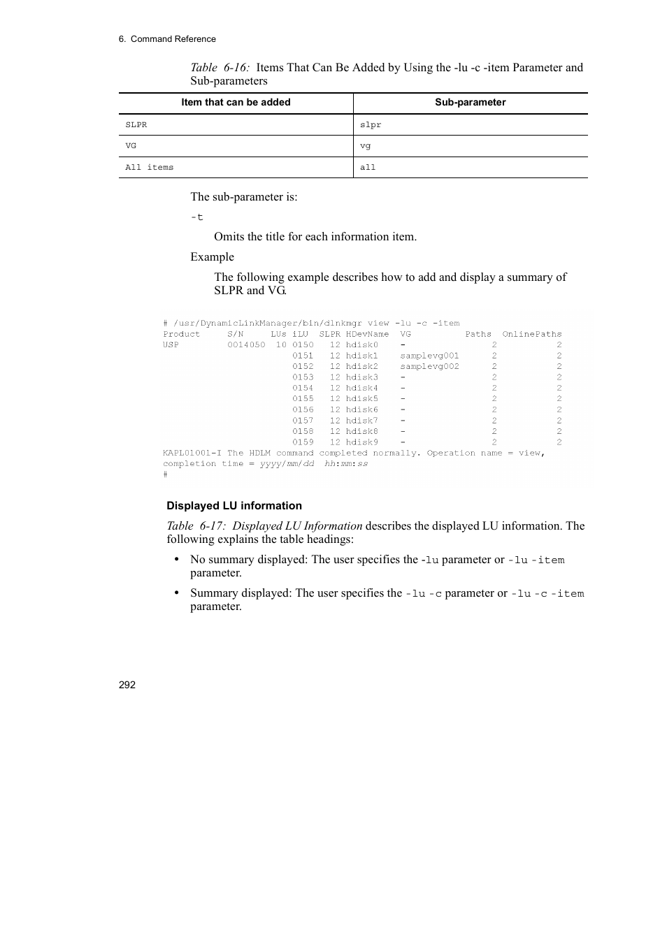 HP Hitachi Dynamic Link Manager Software User Manual | Page 314 / 510