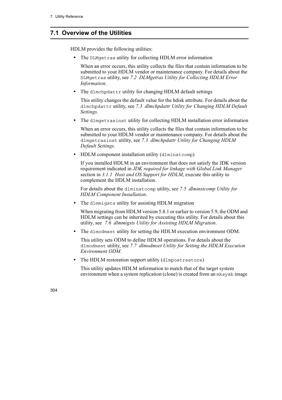 1 overview of the utilities | HP Hitachi Dynamic Link Manager Software User Manual | Page 326 / 510