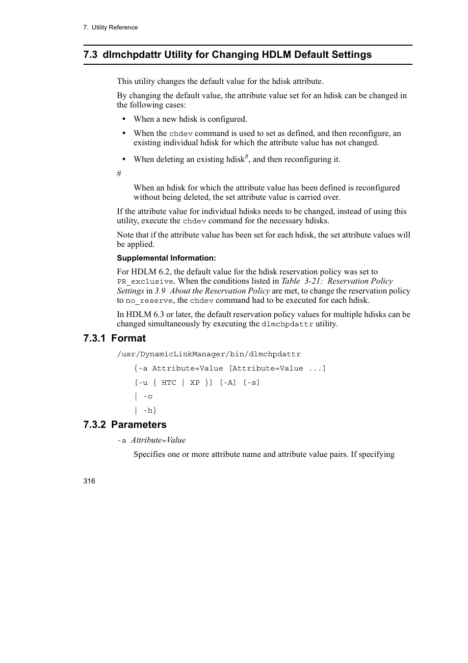 1 format, 2 parameters | HP Hitachi Dynamic Link Manager Software User Manual | Page 338 / 510