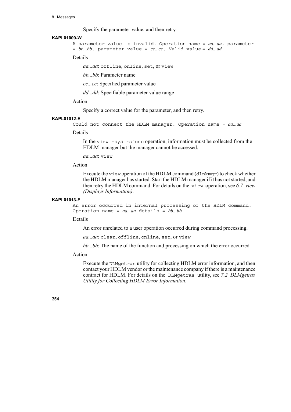 HP Hitachi Dynamic Link Manager Software User Manual | Page 376 / 510