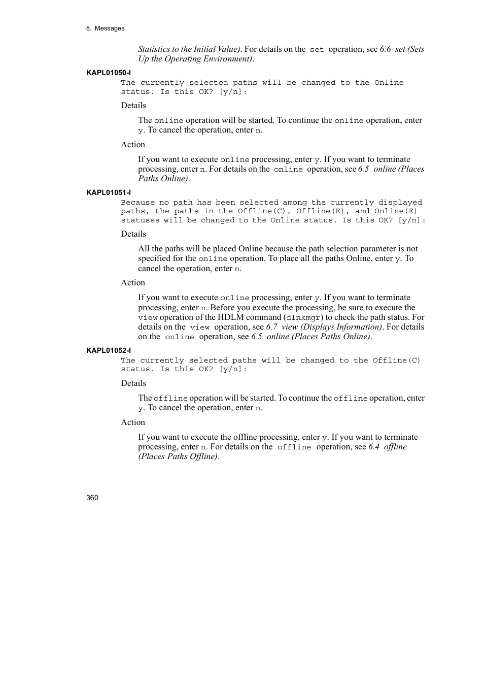 HP Hitachi Dynamic Link Manager Software User Manual | Page 382 / 510