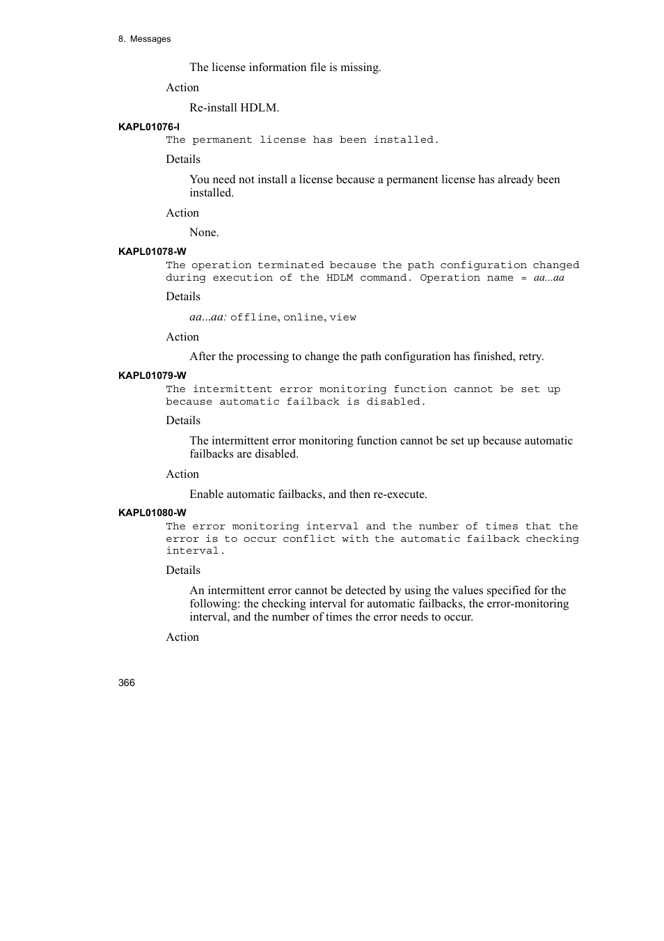 HP Hitachi Dynamic Link Manager Software User Manual | Page 388 / 510