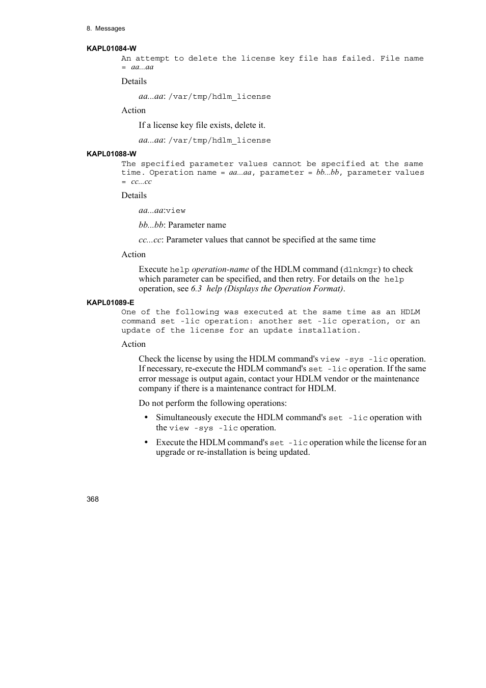 HP Hitachi Dynamic Link Manager Software User Manual | Page 390 / 510