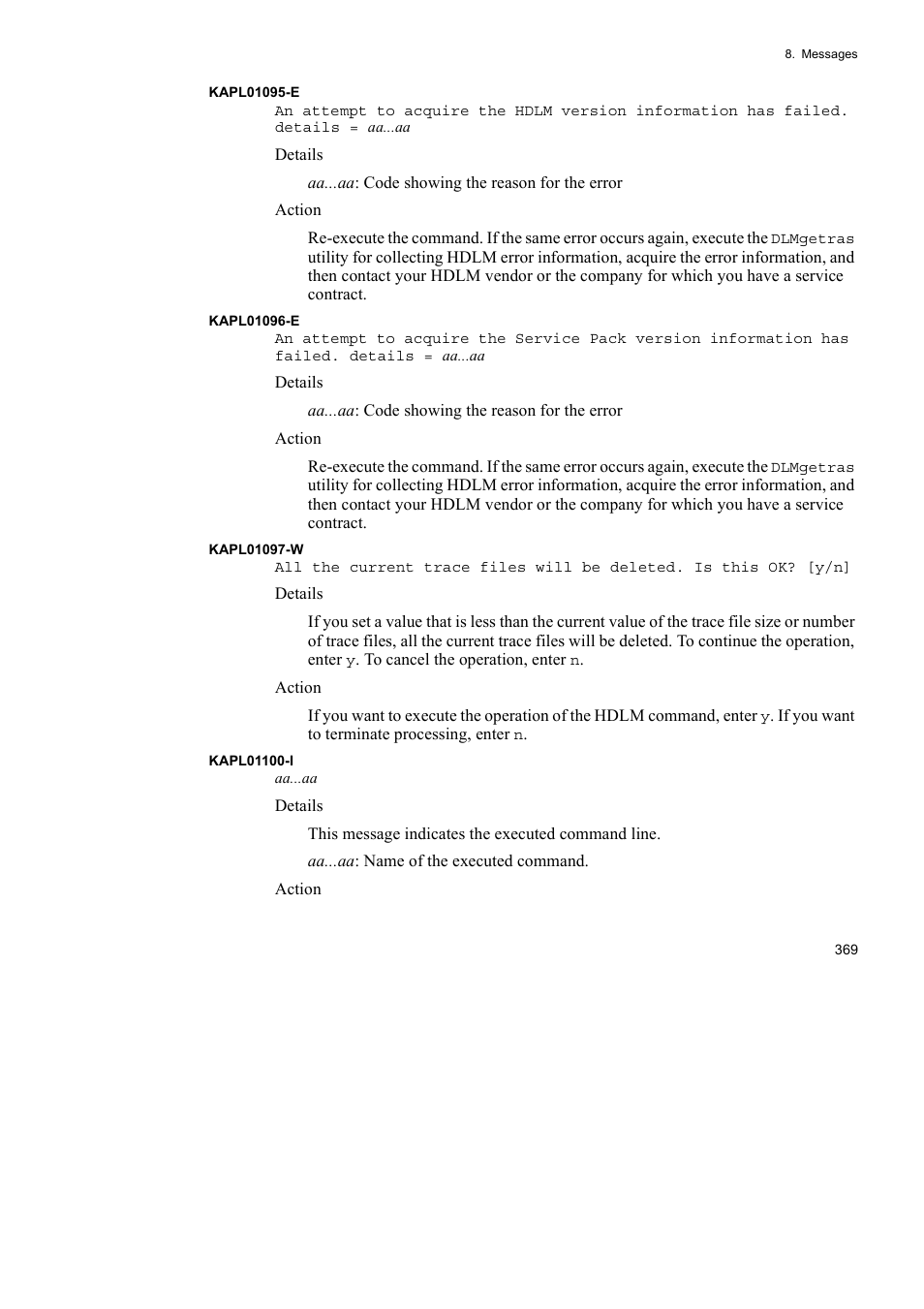 HP Hitachi Dynamic Link Manager Software User Manual | Page 391 / 510