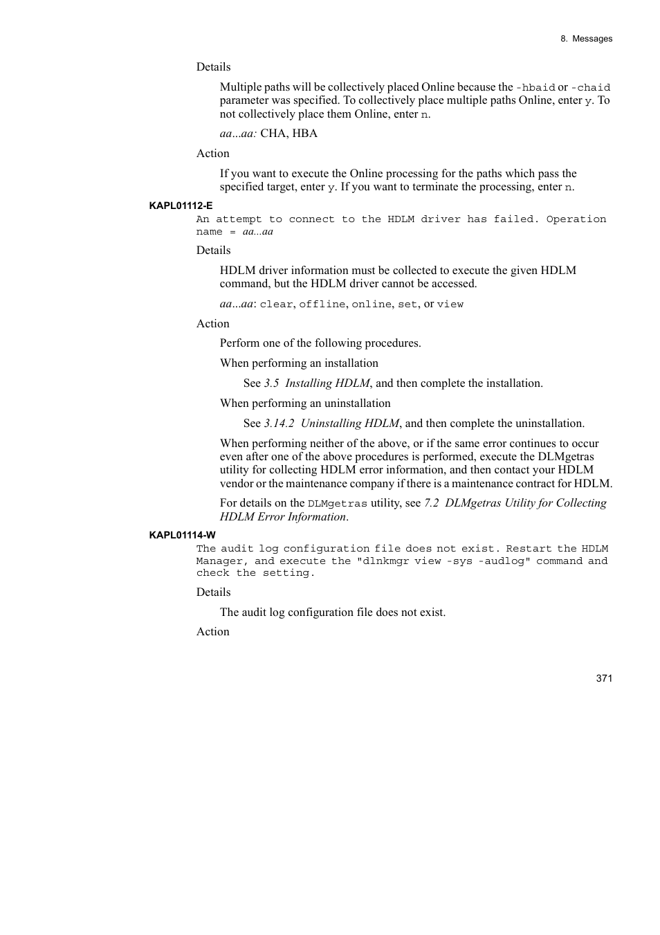 HP Hitachi Dynamic Link Manager Software User Manual | Page 393 / 510