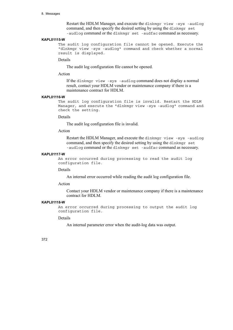 HP Hitachi Dynamic Link Manager Software User Manual | Page 394 / 510