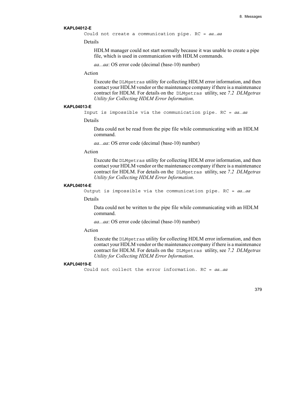 HP Hitachi Dynamic Link Manager Software User Manual | Page 401 / 510
