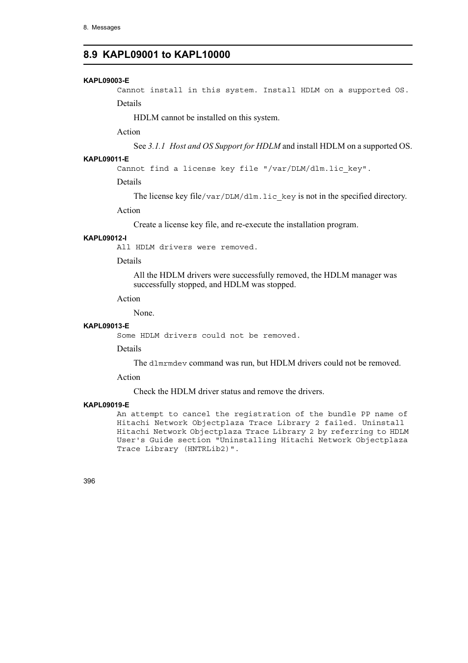HP Hitachi Dynamic Link Manager Software User Manual | Page 418 / 510