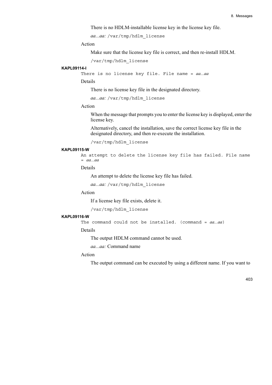 HP Hitachi Dynamic Link Manager Software User Manual | Page 425 / 510