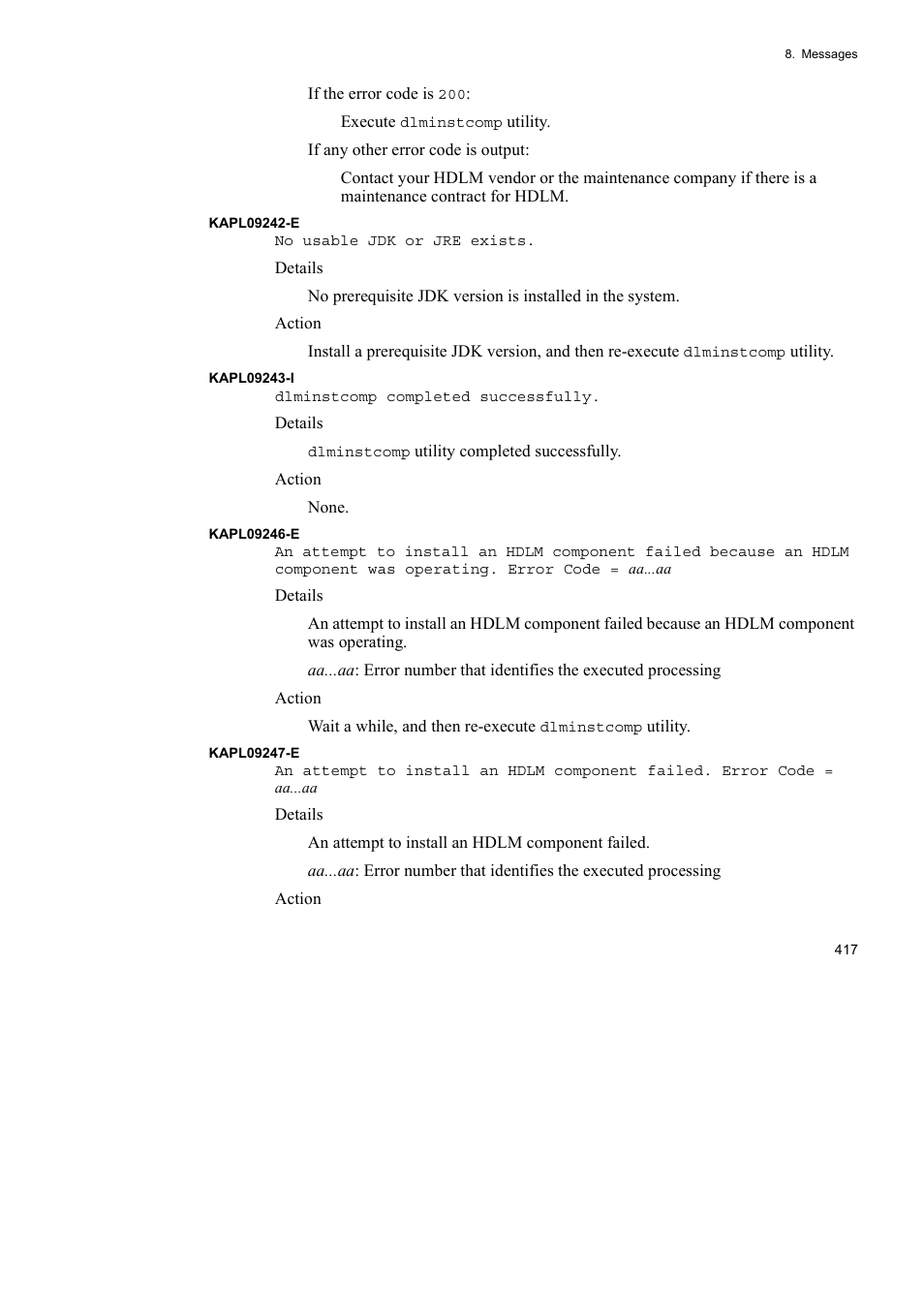 HP Hitachi Dynamic Link Manager Software User Manual | Page 439 / 510