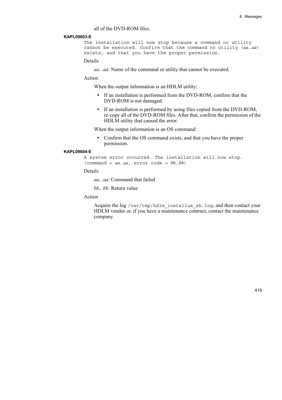 HP Hitachi Dynamic Link Manager Software User Manual | Page 441 / 510