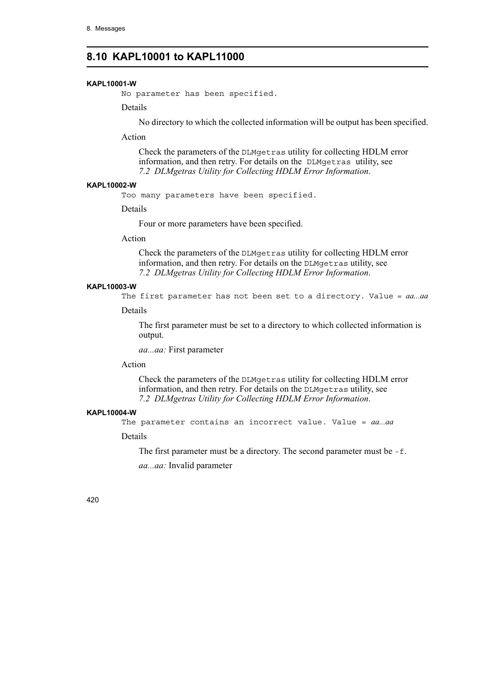 HP Hitachi Dynamic Link Manager Software User Manual | Page 442 / 510