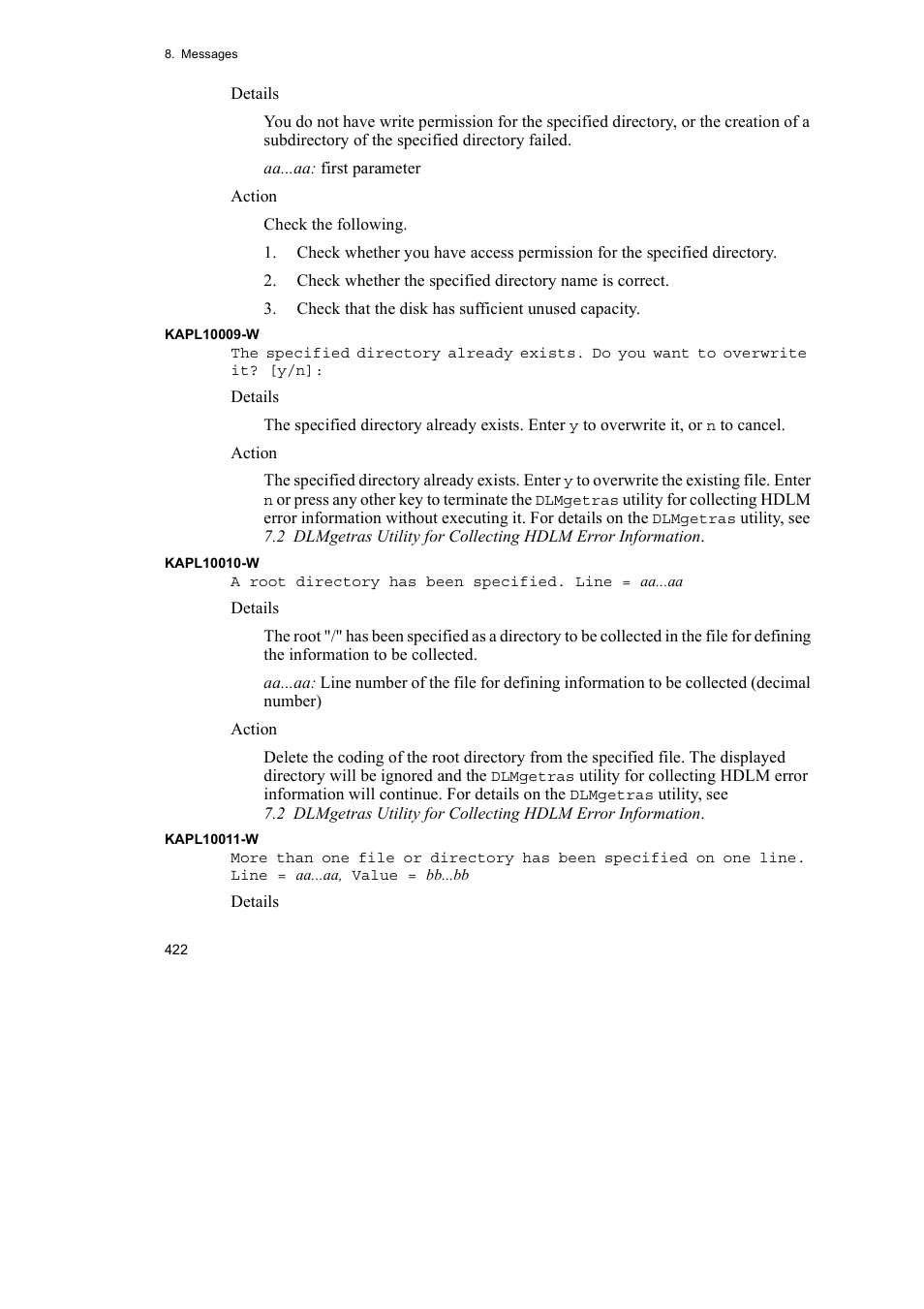 HP Hitachi Dynamic Link Manager Software User Manual | Page 444 / 510