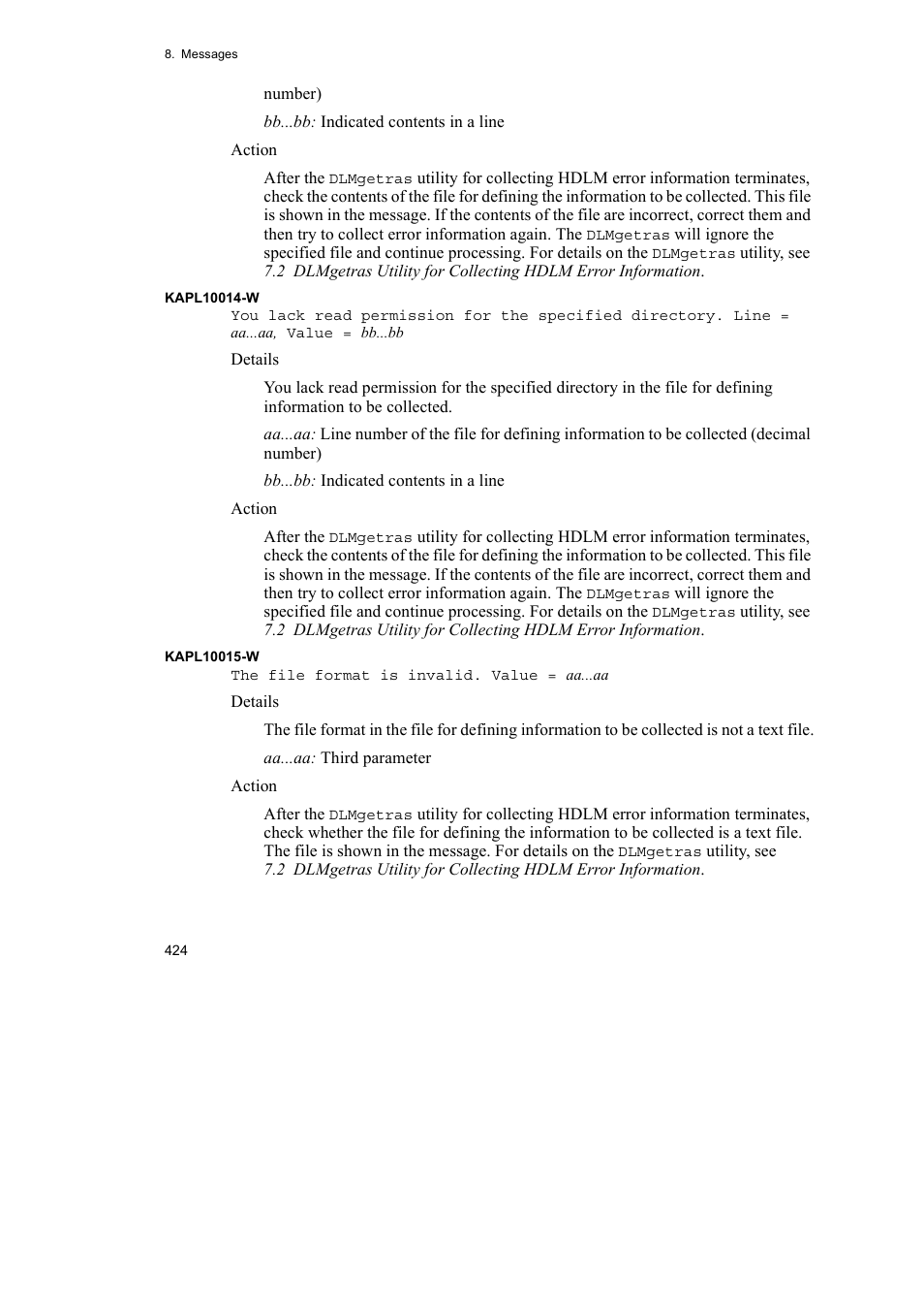 HP Hitachi Dynamic Link Manager Software User Manual | Page 446 / 510