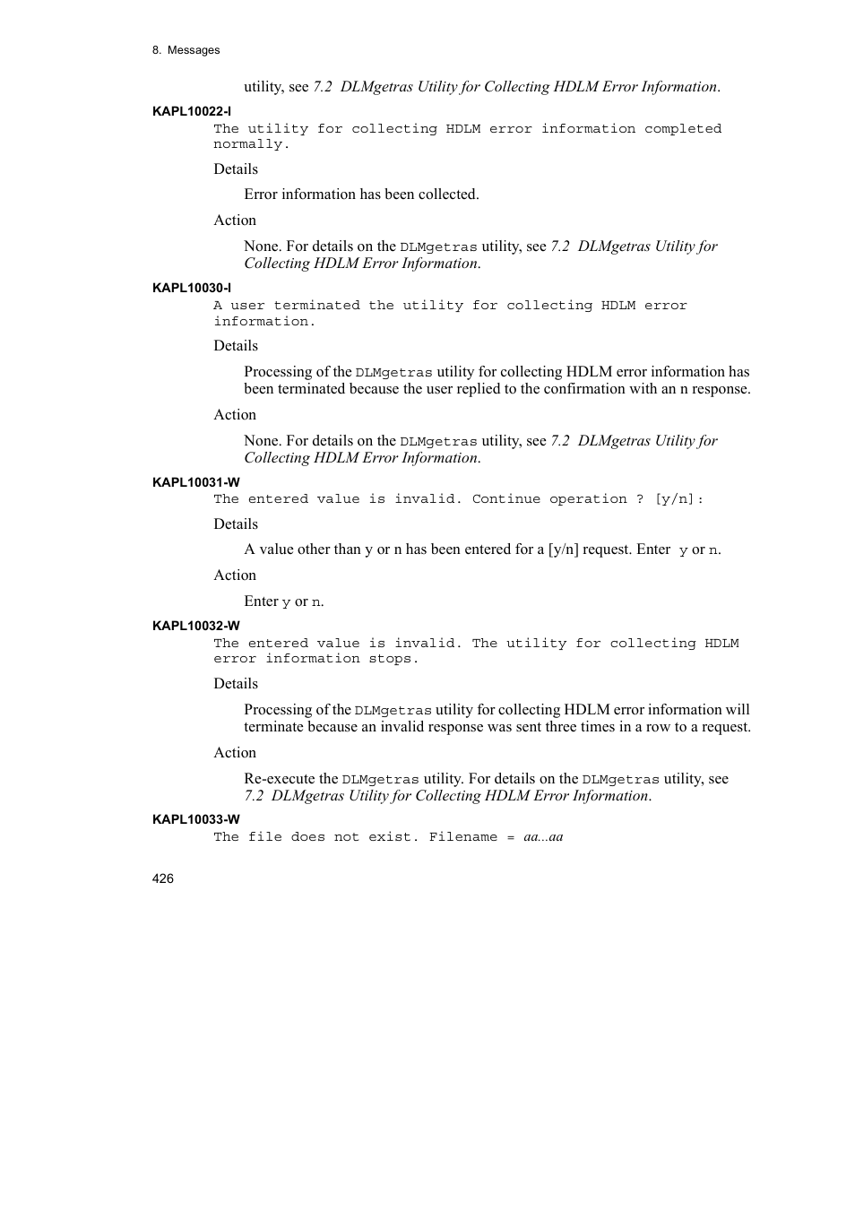 HP Hitachi Dynamic Link Manager Software User Manual | Page 448 / 510