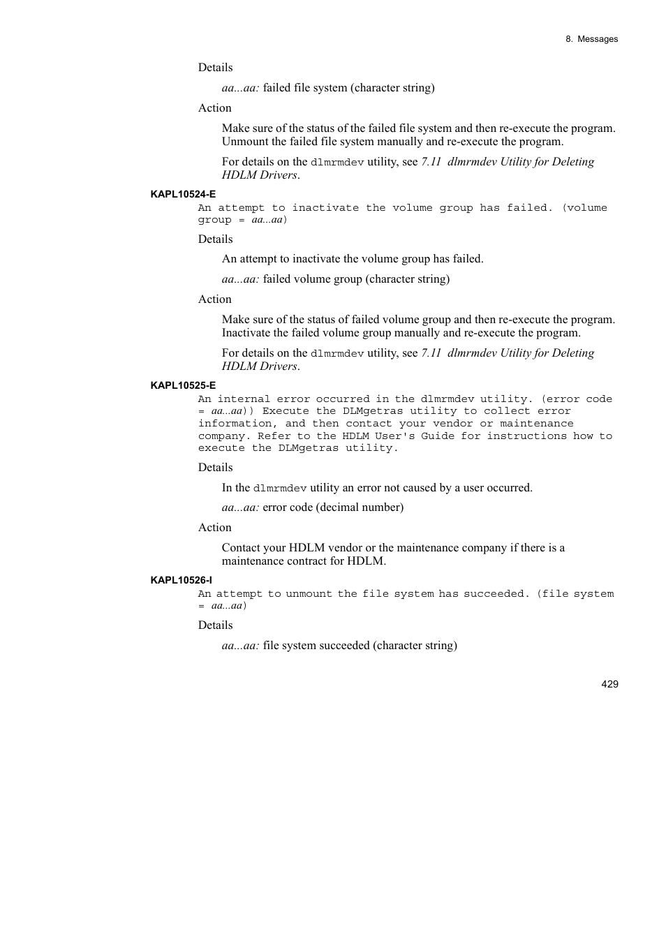HP Hitachi Dynamic Link Manager Software User Manual | Page 451 / 510