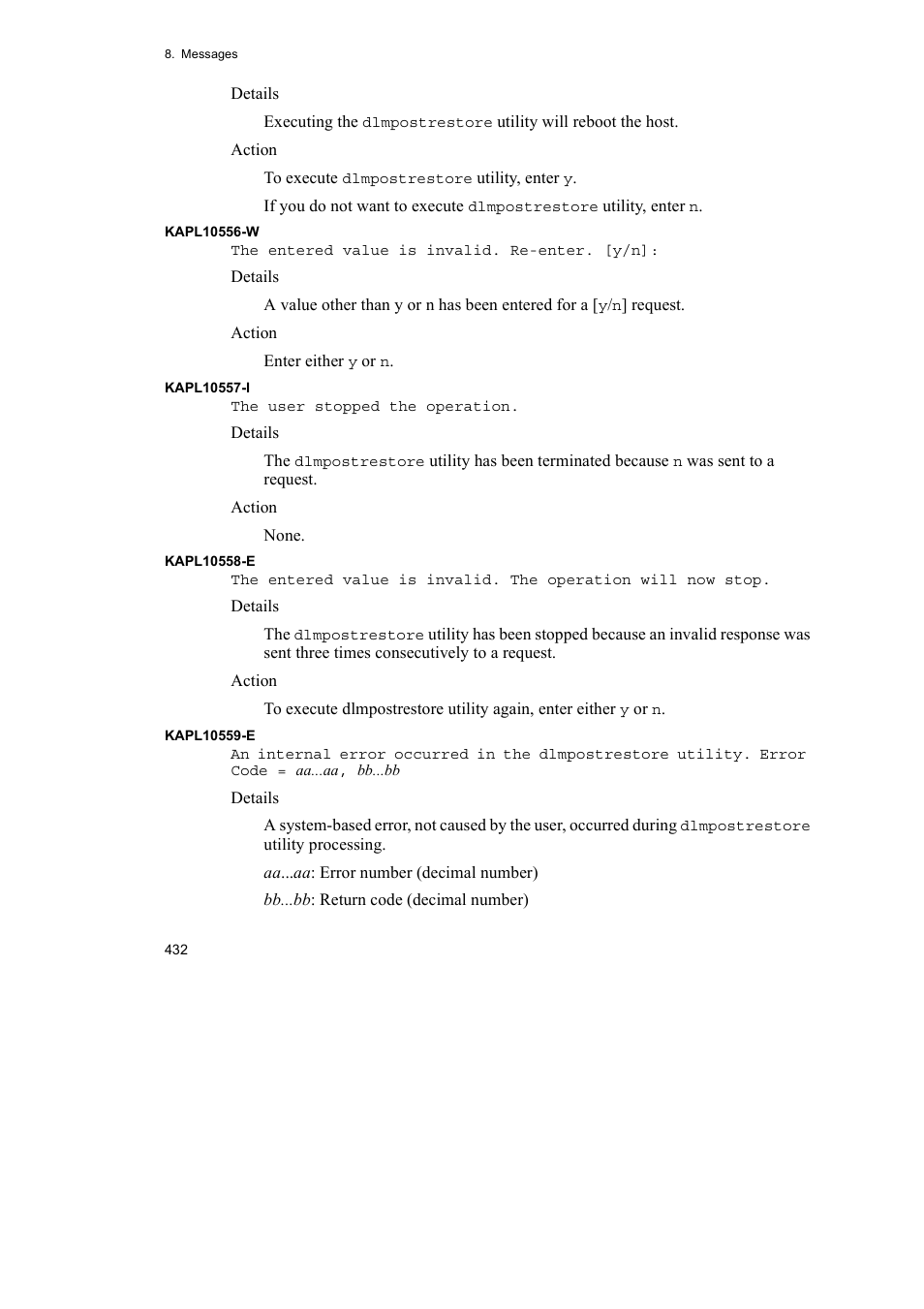 HP Hitachi Dynamic Link Manager Software User Manual | Page 454 / 510
