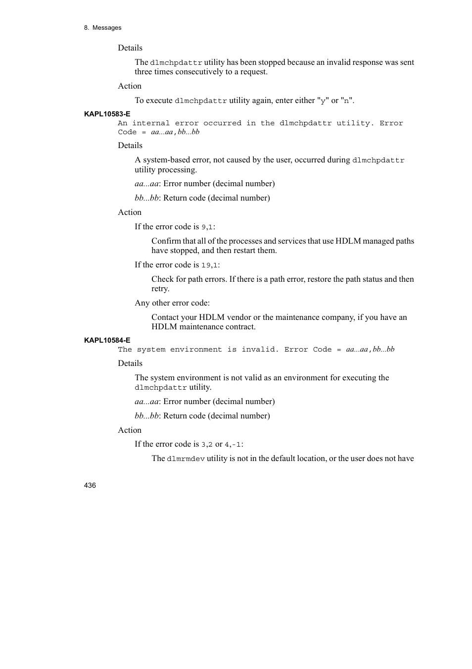 HP Hitachi Dynamic Link Manager Software User Manual | Page 458 / 510