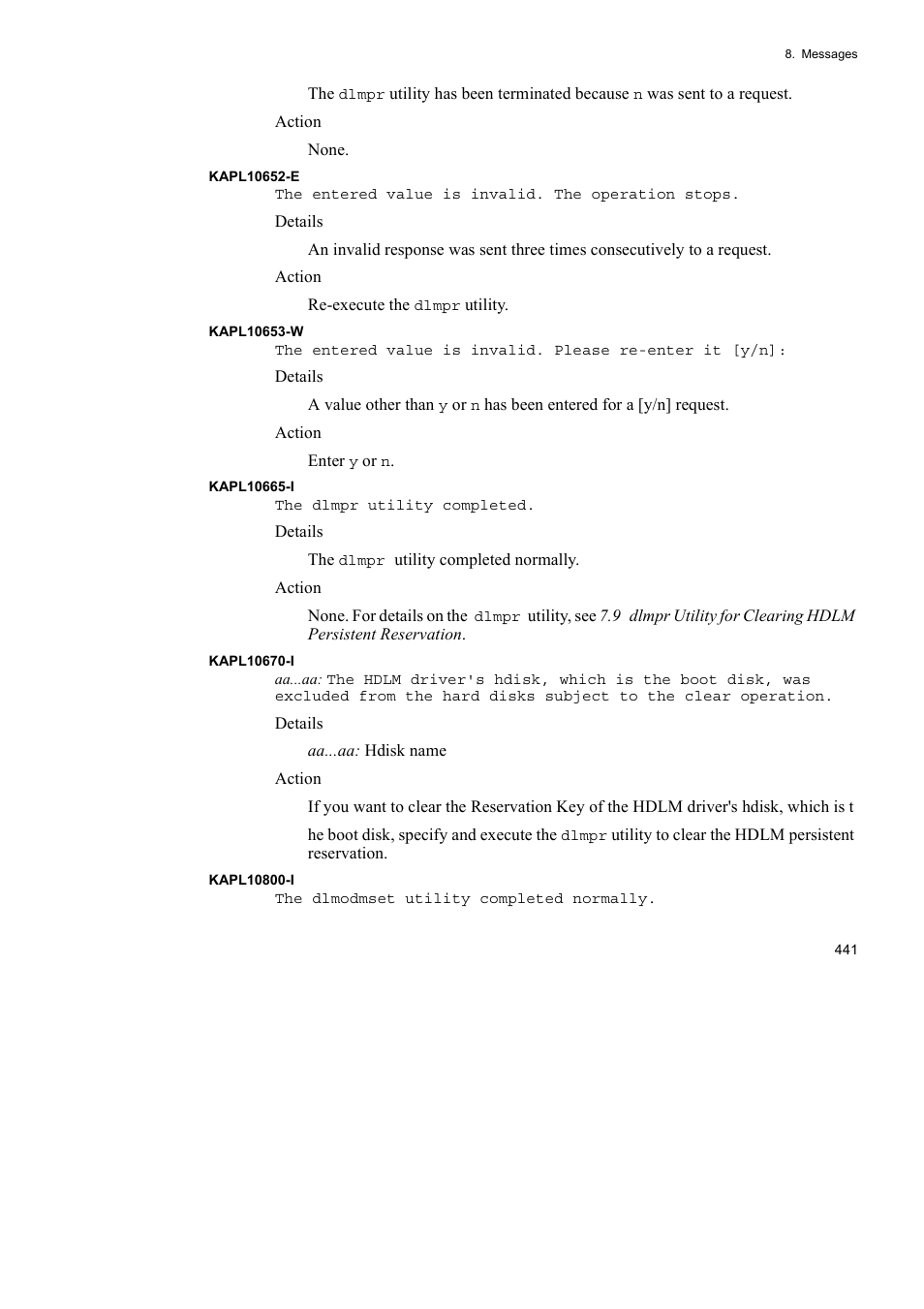 HP Hitachi Dynamic Link Manager Software User Manual | Page 463 / 510
