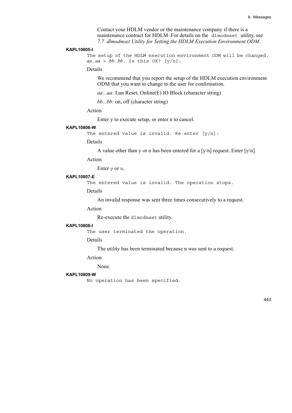 HP Hitachi Dynamic Link Manager Software User Manual | Page 465 / 510