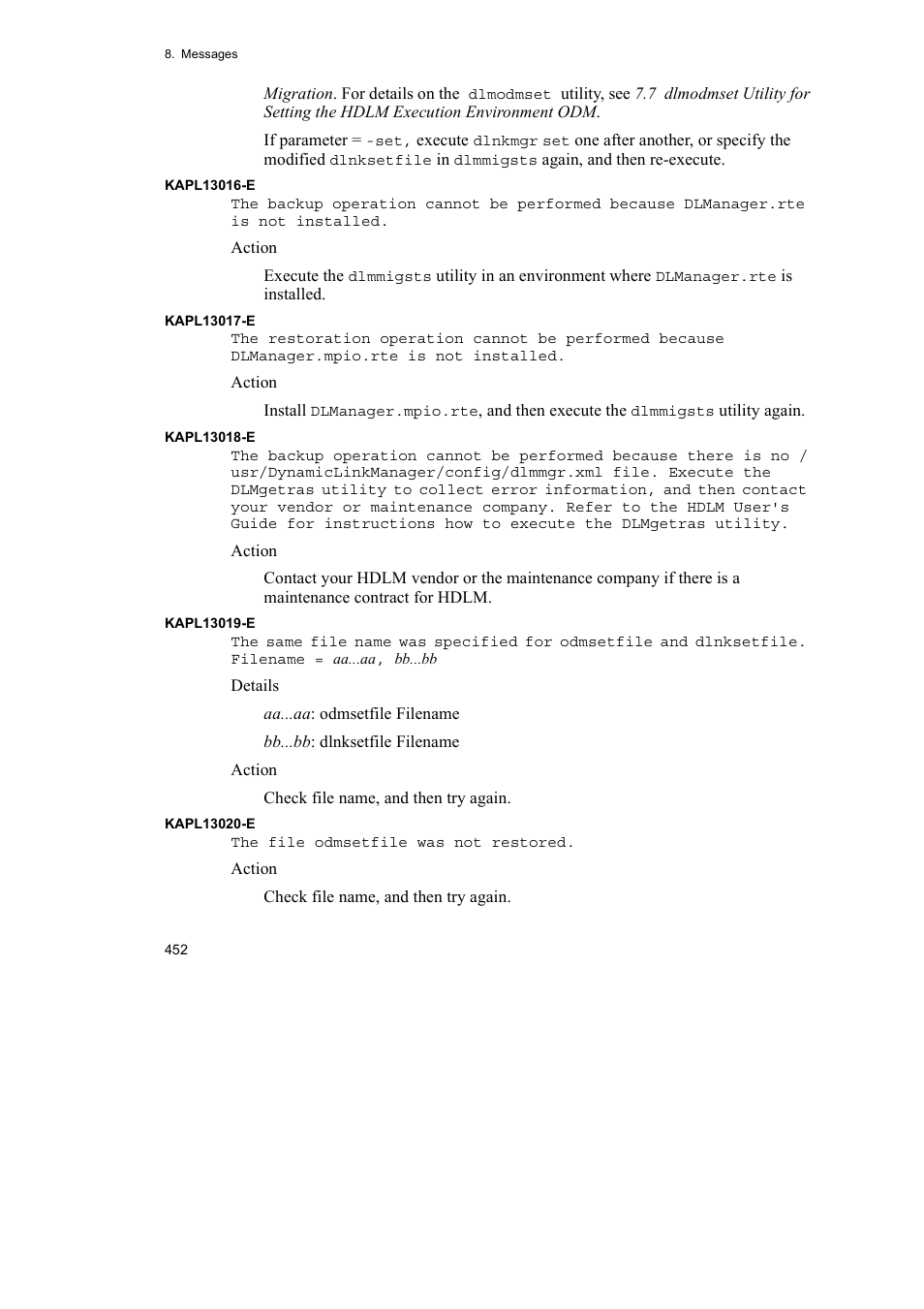 HP Hitachi Dynamic Link Manager Software User Manual | Page 474 / 510