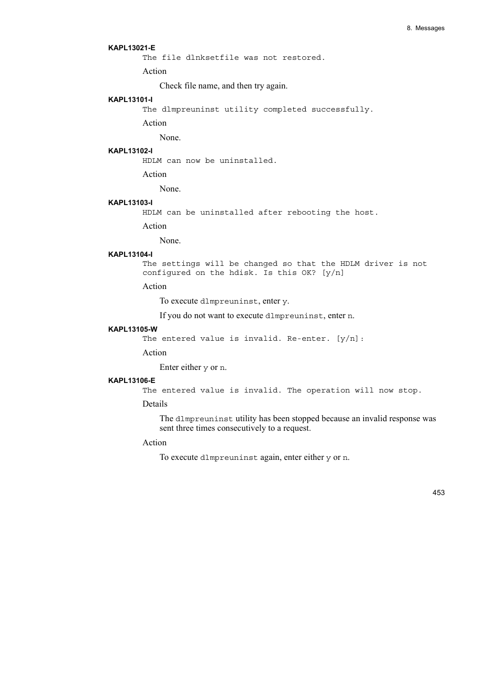 HP Hitachi Dynamic Link Manager Software User Manual | Page 475 / 510