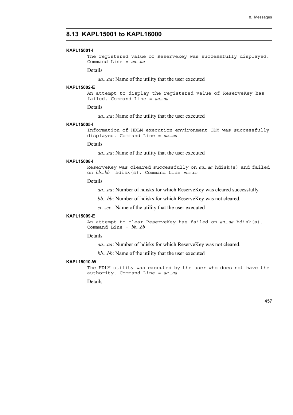 HP Hitachi Dynamic Link Manager Software User Manual | Page 479 / 510