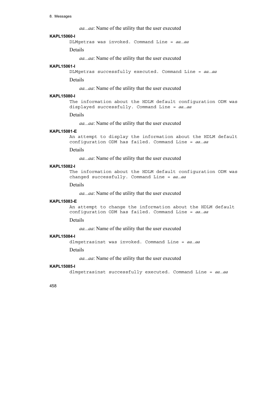 HP Hitachi Dynamic Link Manager Software User Manual | Page 480 / 510