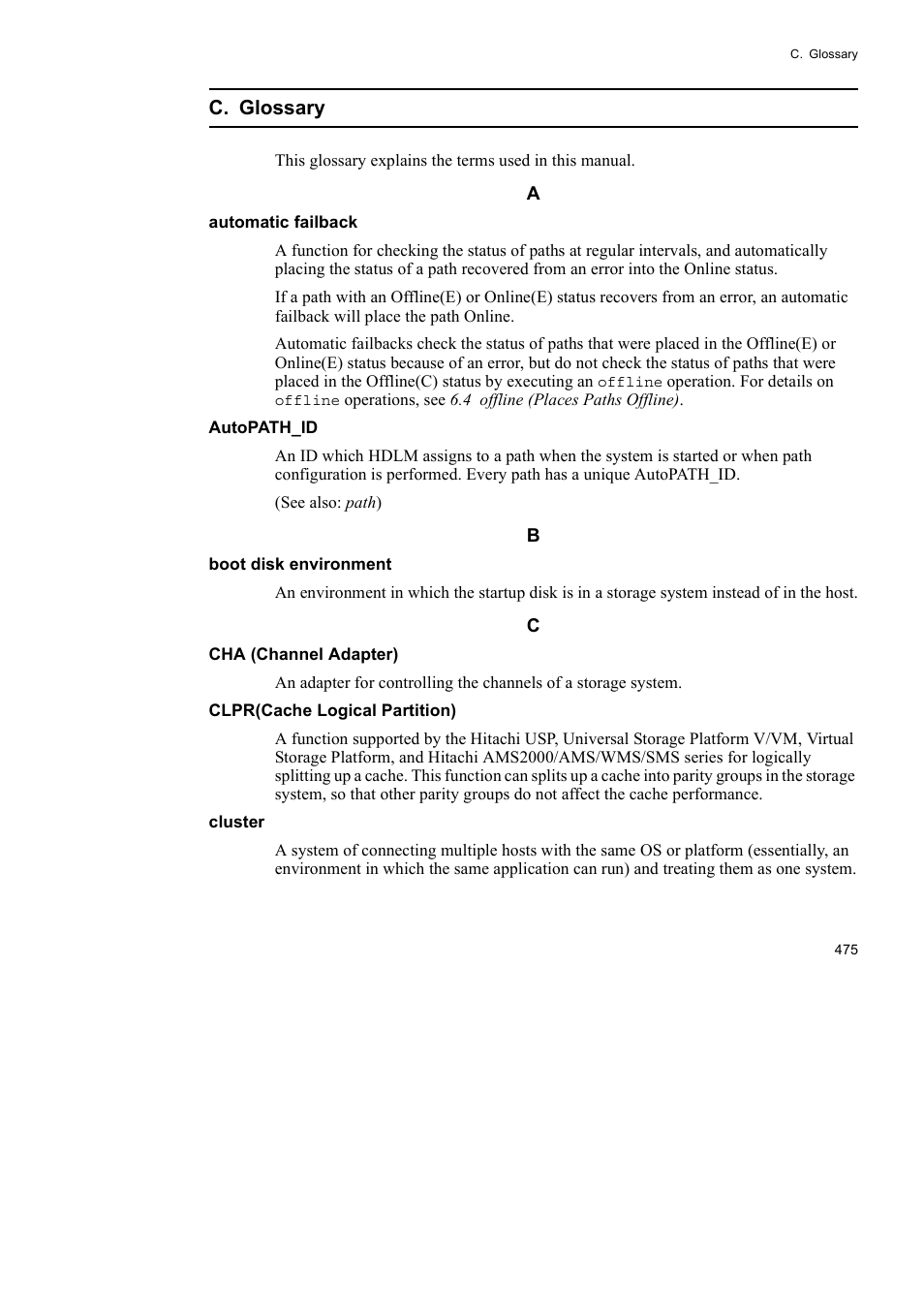 HP Hitachi Dynamic Link Manager Software User Manual | Page 497 / 510