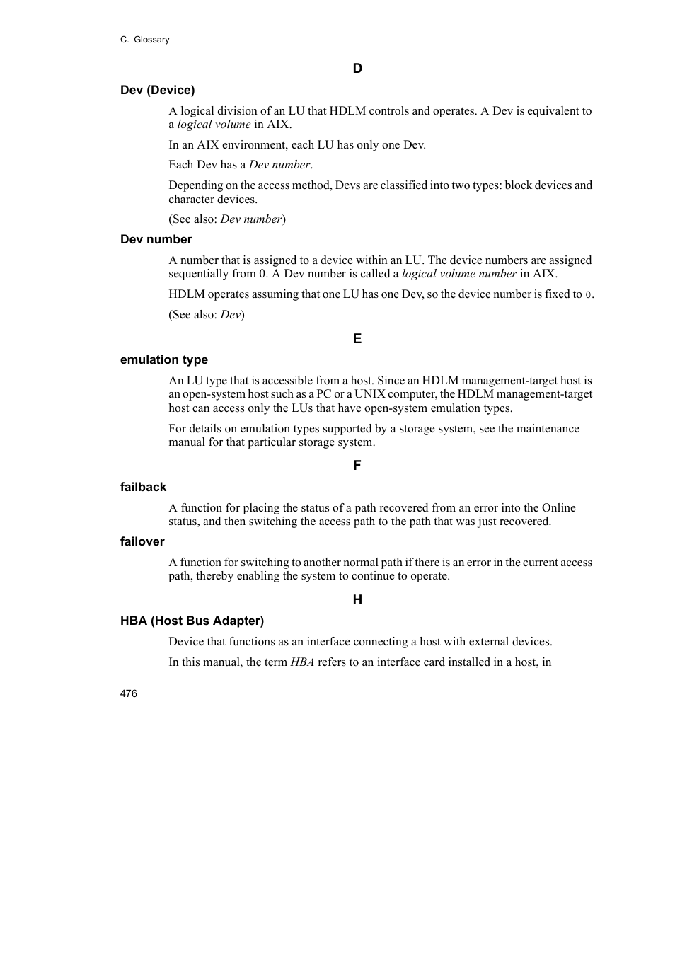 HP Hitachi Dynamic Link Manager Software User Manual | Page 498 / 510