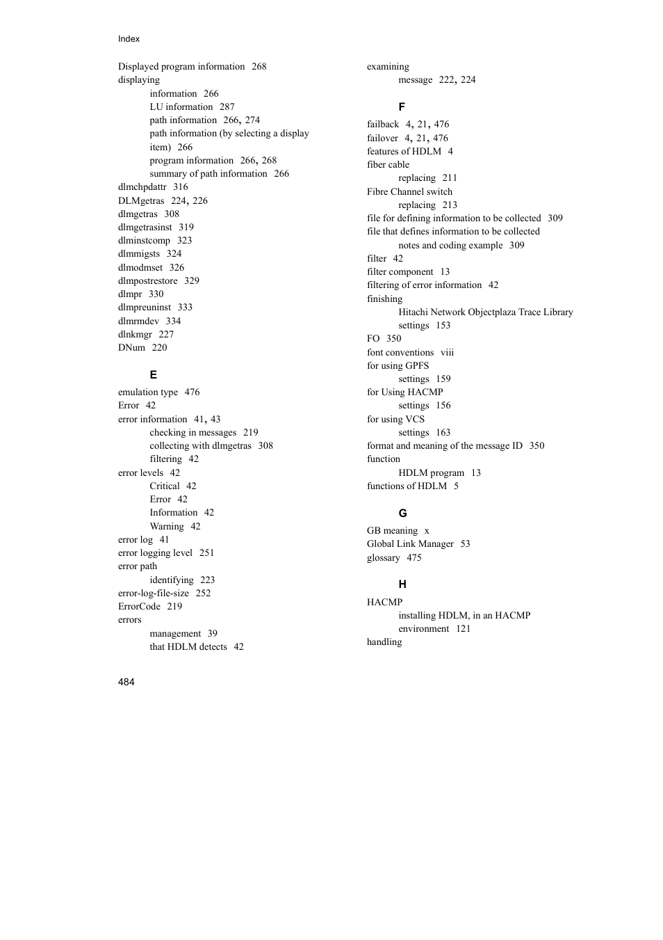 HP Hitachi Dynamic Link Manager Software User Manual | Page 506 / 510