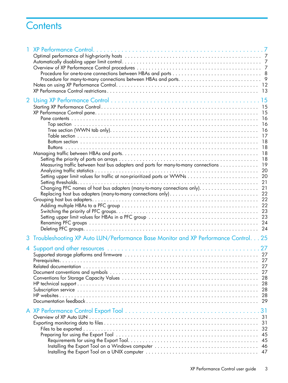 HP StorageWorks XP Remote Web Console Software User Manual | Page 3 / 85