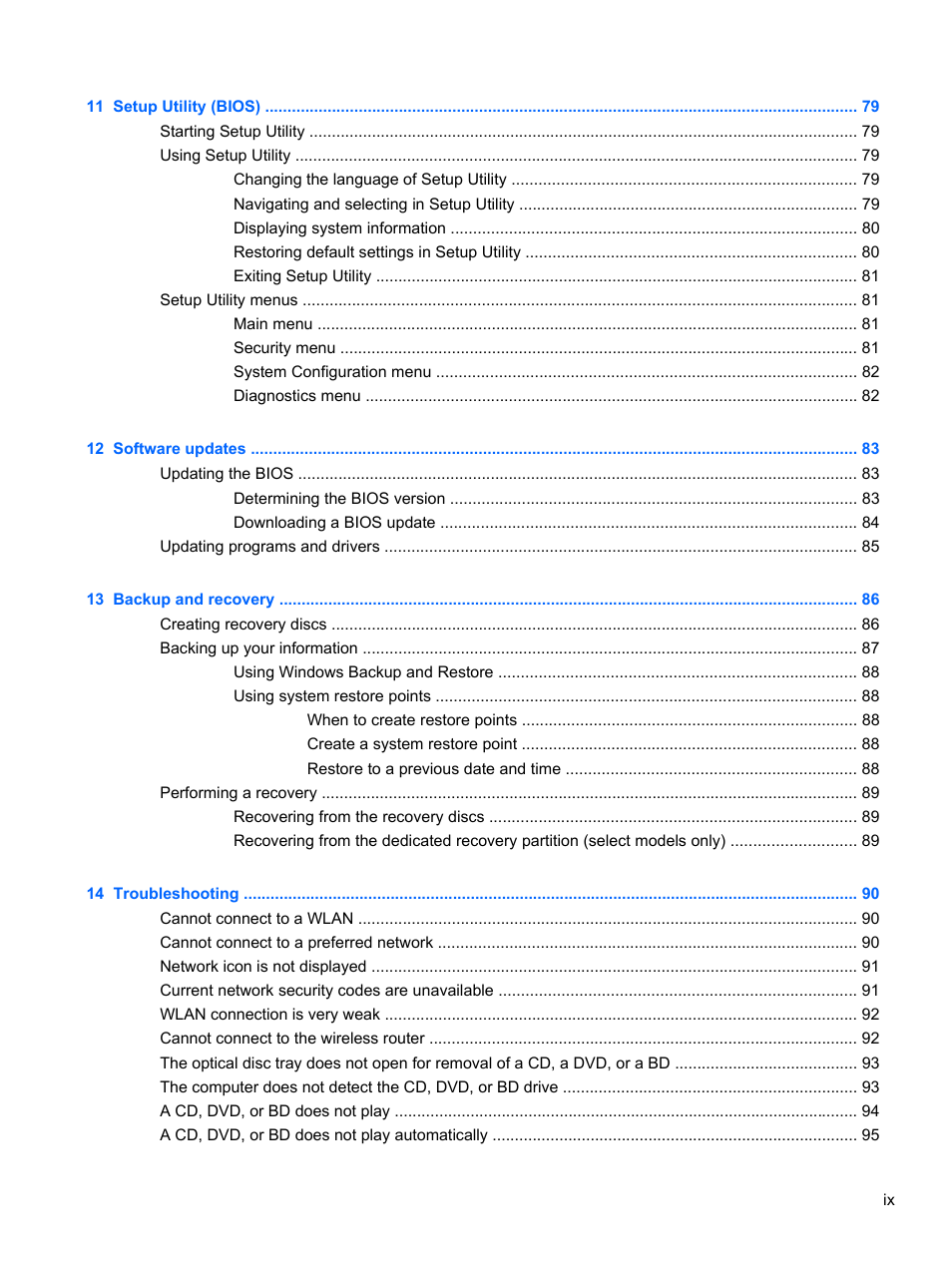 HP Pavilion dv7-4278nr Entertainment Notebook PC User Manual | Page 9 / 112