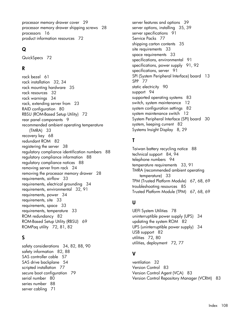 HP ProLiant DL580 Gen8 Server User Manual | Page 108 / 109