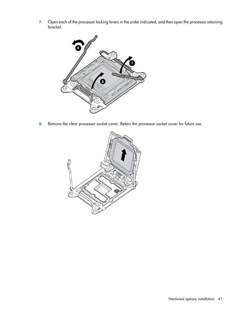 HP ProLiant DL580 Gen8 Server User Manual | Page 41 / 109