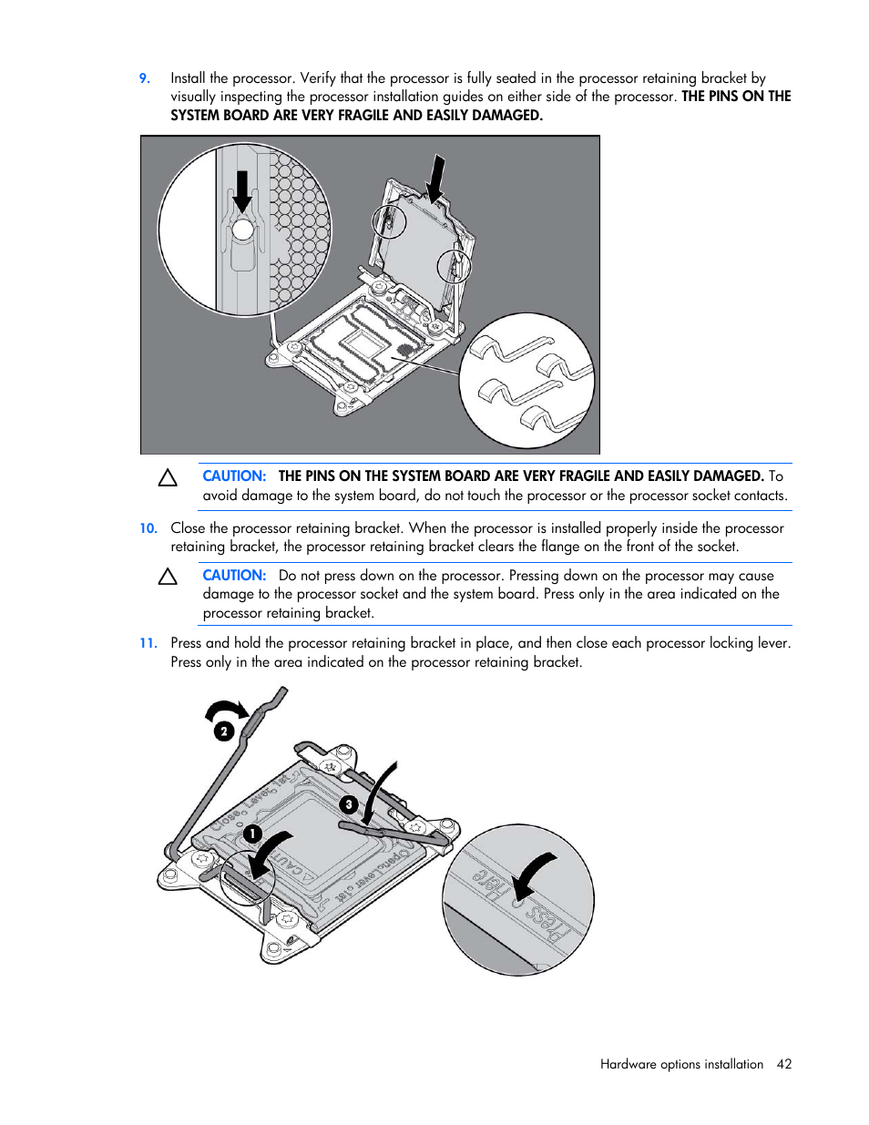 HP ProLiant DL580 Gen8 Server User Manual | Page 42 / 109