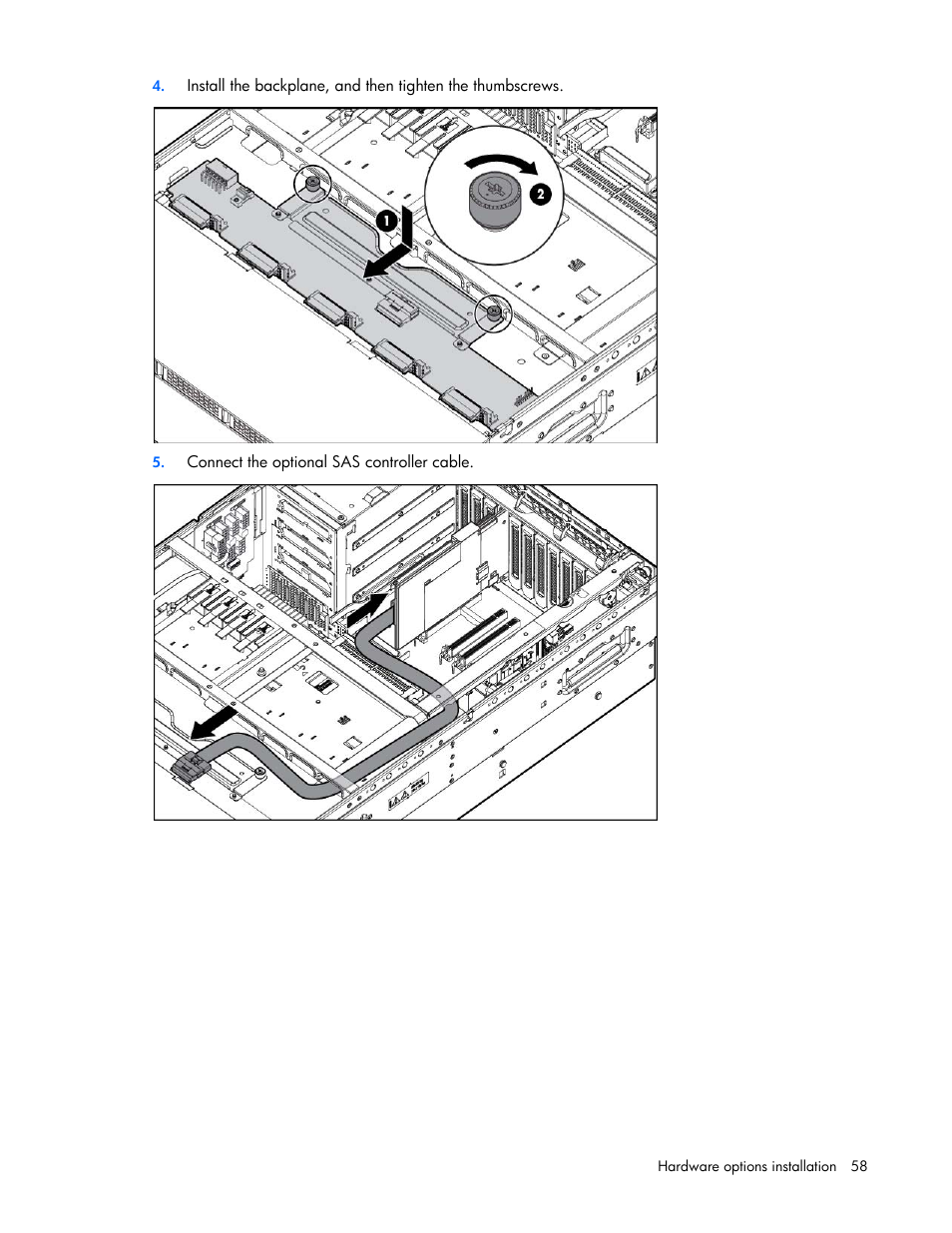 HP ProLiant DL580 Gen8 Server User Manual | Page 58 / 109