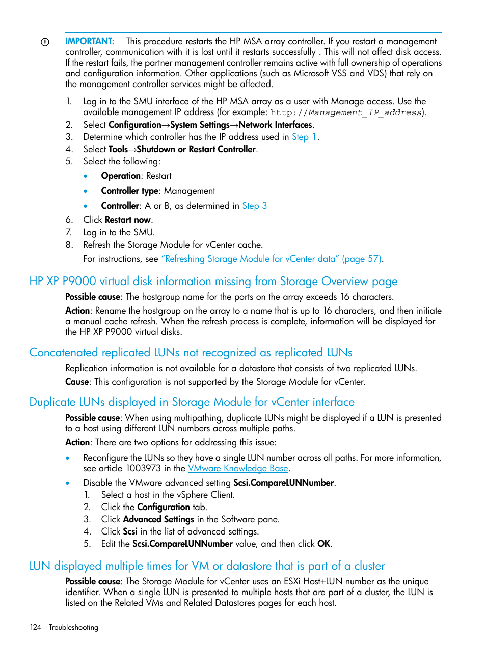 HP OneView for VMware vCenter User Manual | Page 124 / 153