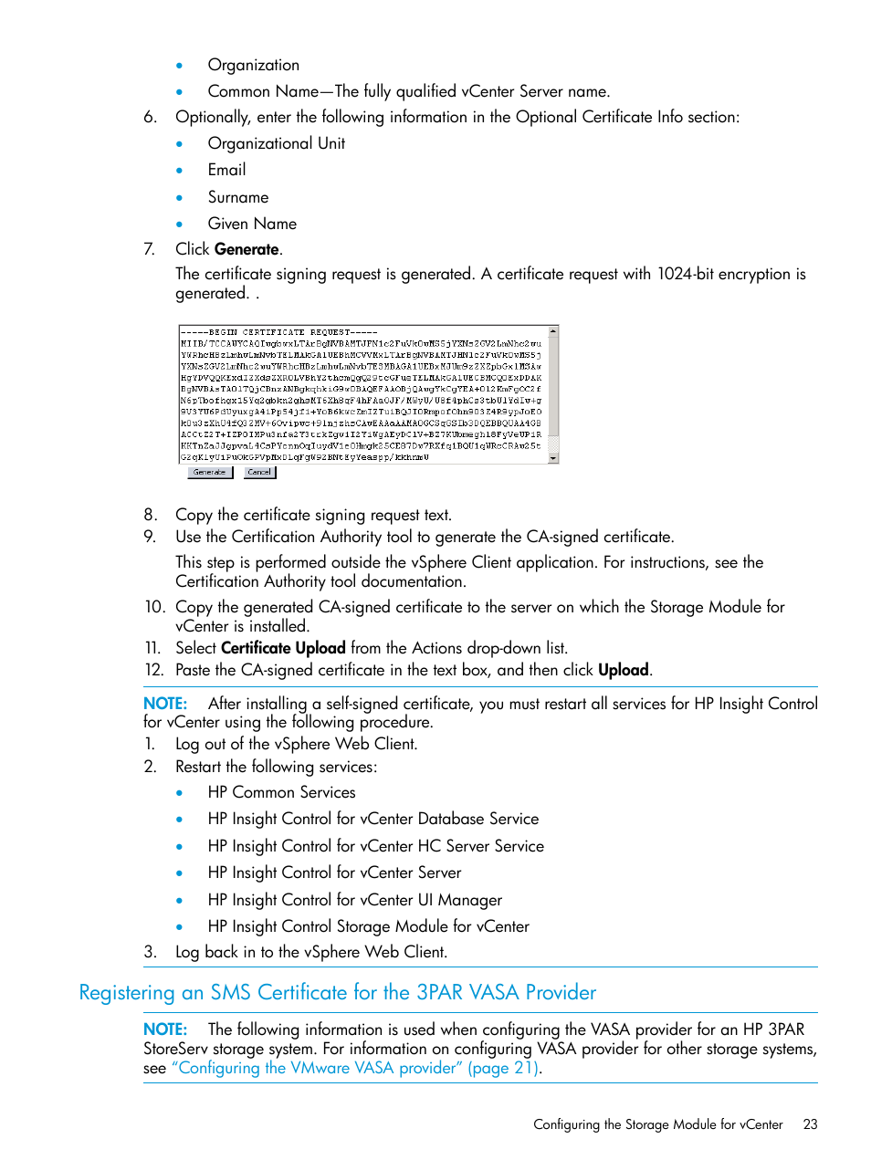 HP OneView for VMware vCenter User Manual | Page 23 / 153