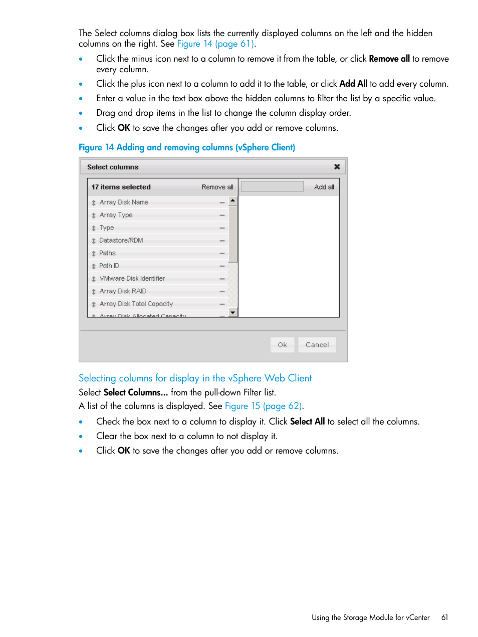 HP OneView for VMware vCenter User Manual | Page 61 / 153