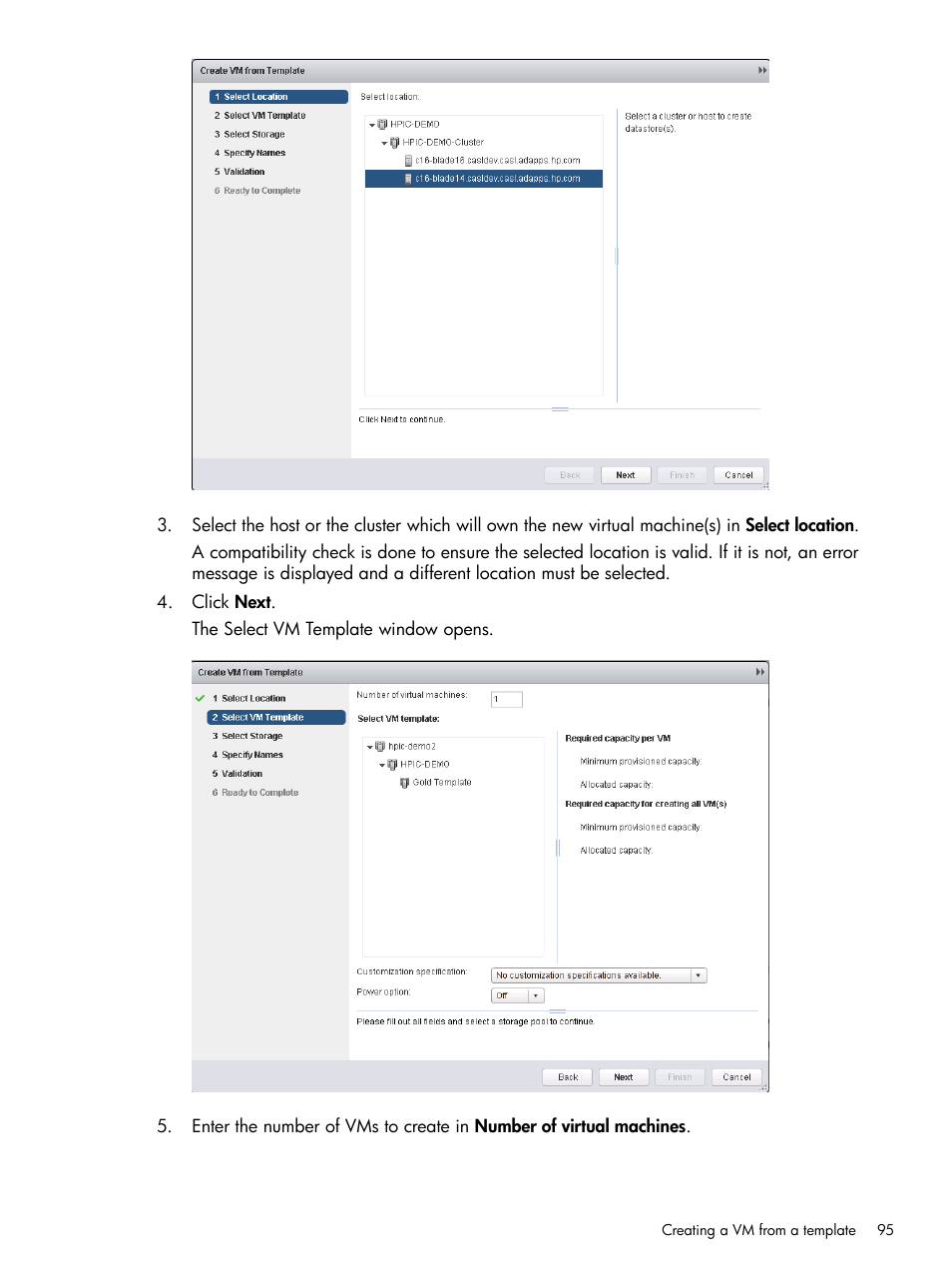 HP OneView for VMware vCenter User Manual | Page 95 / 153