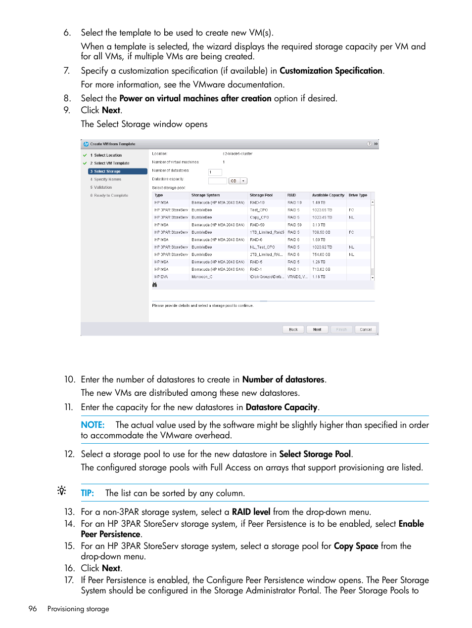 HP OneView for VMware vCenter User Manual | Page 96 / 153