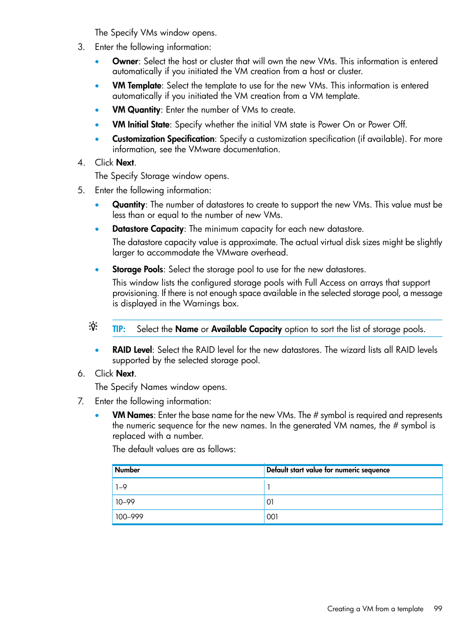 HP OneView for VMware vCenter User Manual | Page 99 / 153