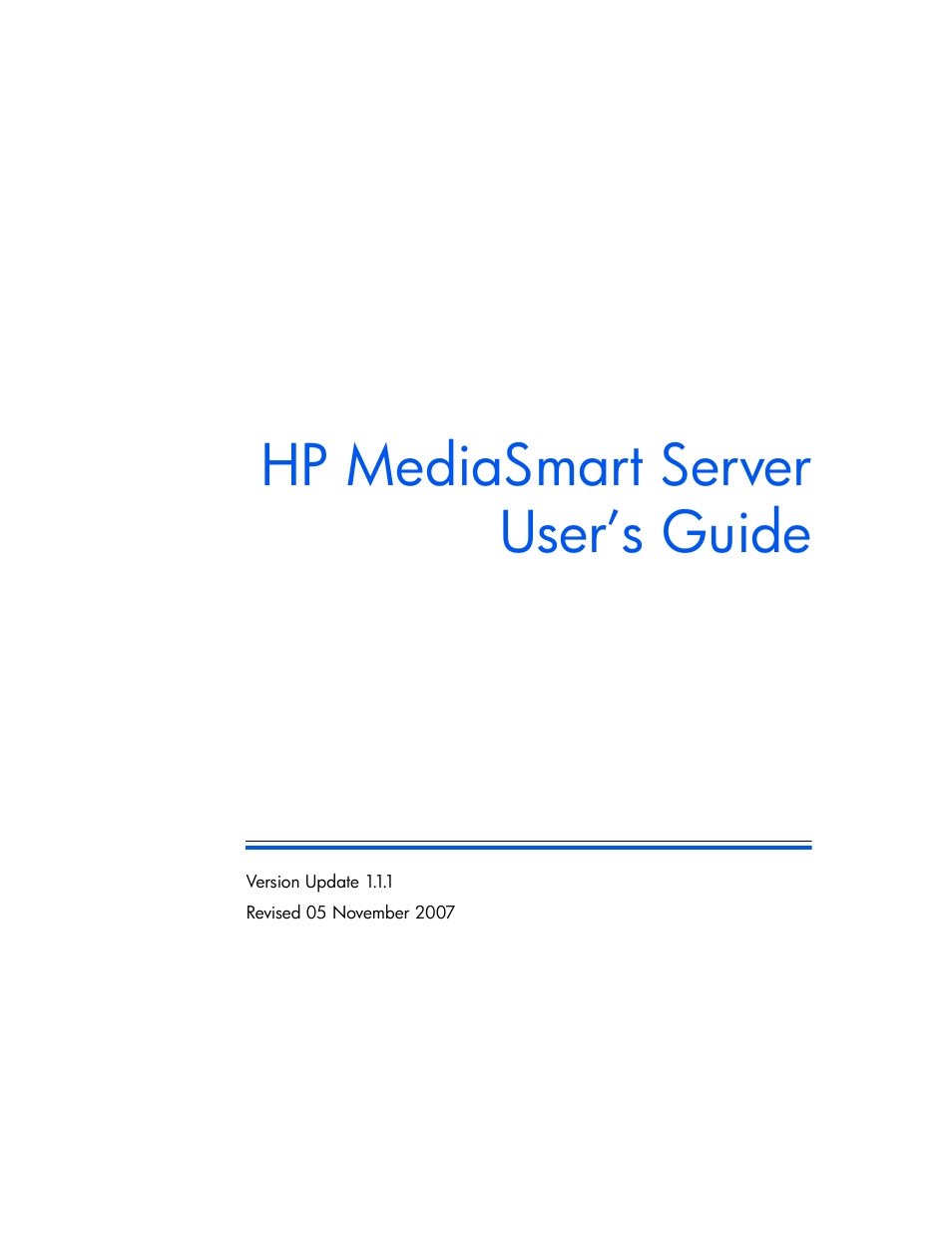 HP EX475 MediaSmart Server User Manual | 192 pages