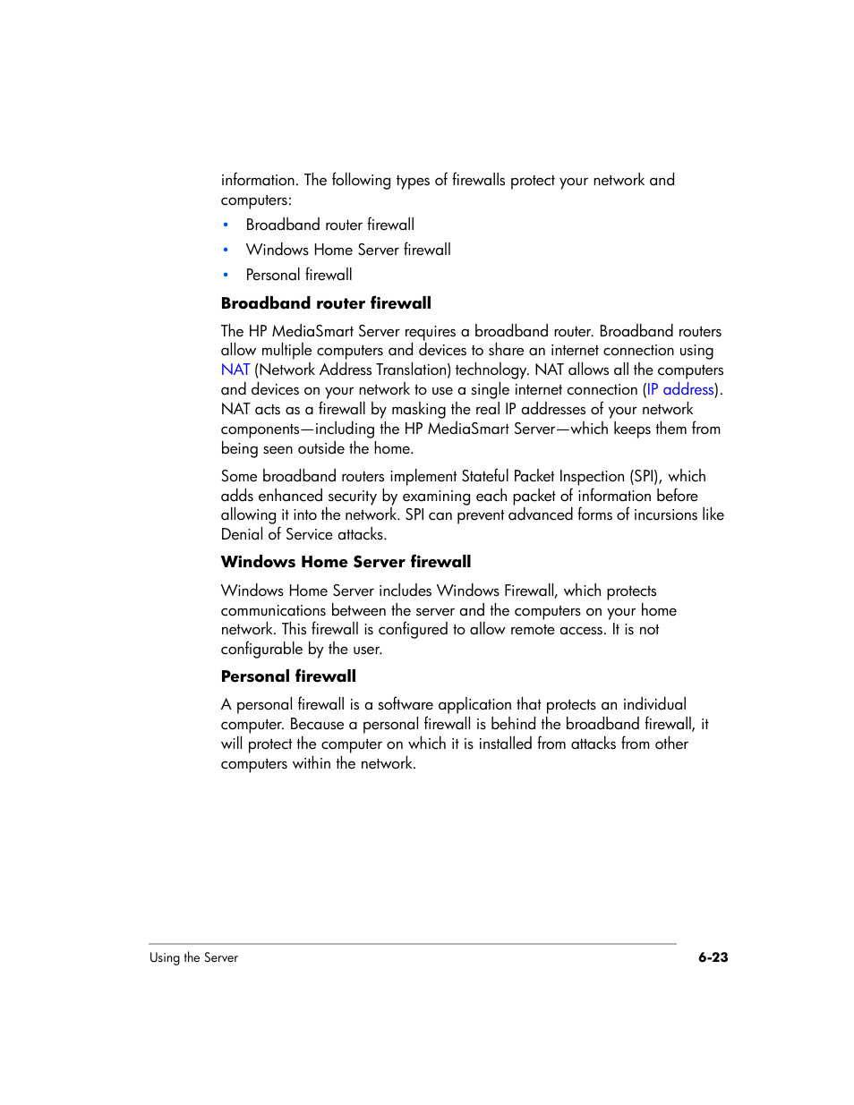 HP EX475 MediaSmart Server User Manual | Page 101 / 192