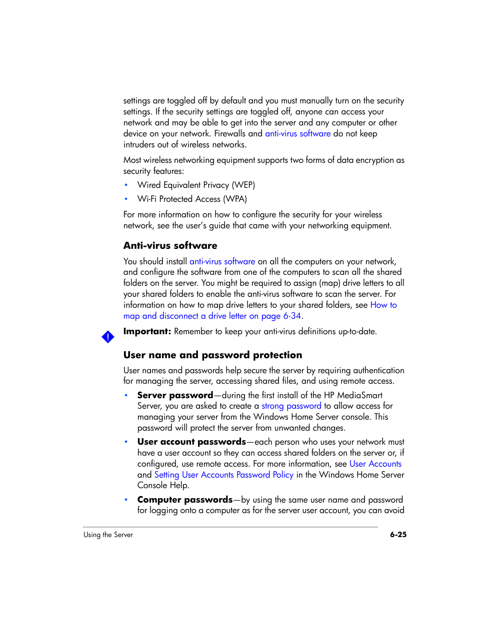 HP EX475 MediaSmart Server User Manual | Page 103 / 192