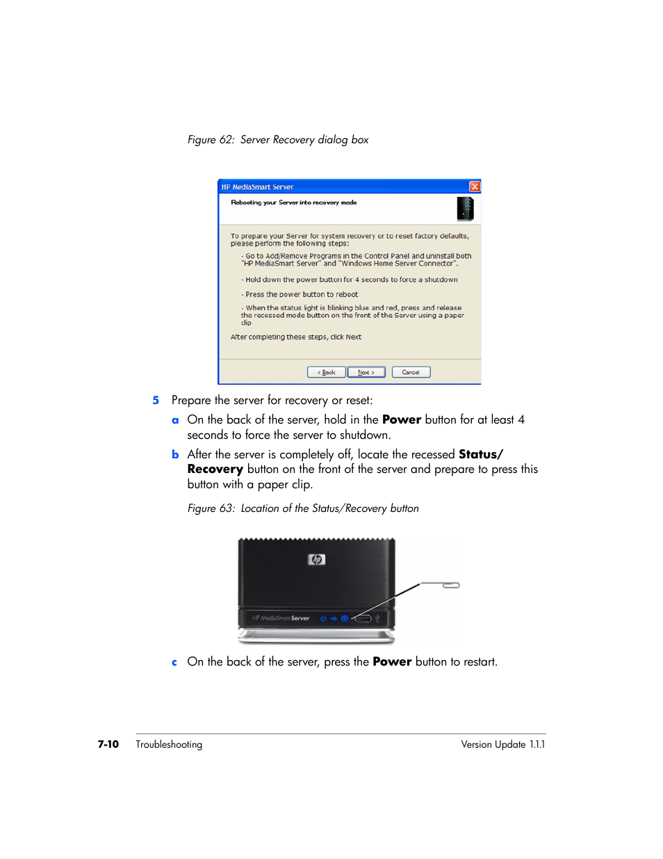 HP EX475 MediaSmart Server User Manual | Page 124 / 192